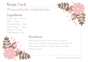 Almond Butter Oatmeal Jar